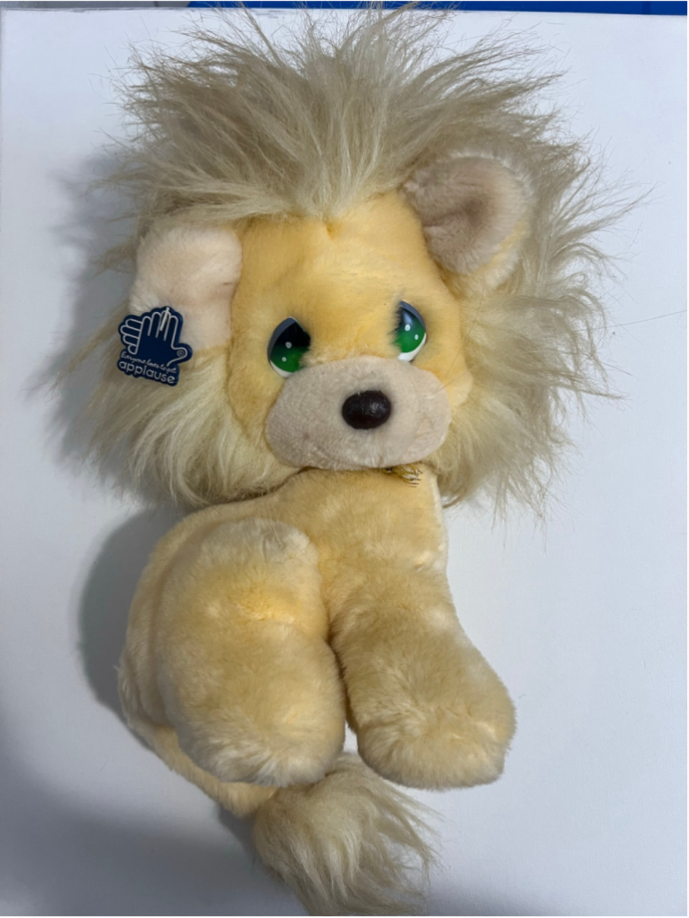 Vintage Applause Precious Moments Plush Lion Stuffed Animal With Heart Tag